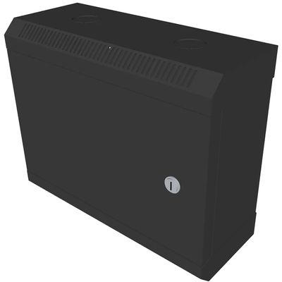RACK DATACOM 10 nástěnný rozvaděč 6U/140 mm (plech) černý