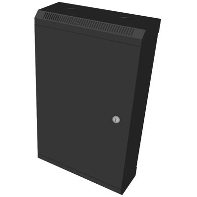 RACK DATACOM 10 nástěnný rozvaděč 12U/140 mm (plech) černý