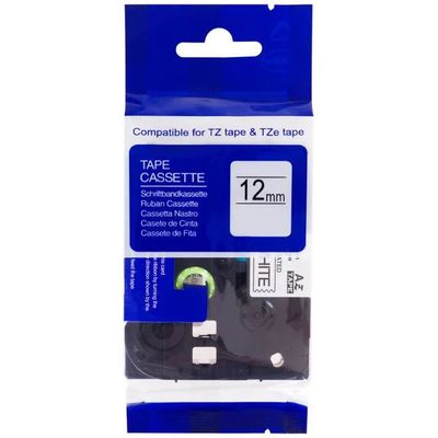 PRINTLINE kompatibilní páska s Brother TZE-FX431, 12mm,černý tisk/červený podkl.laminovaná