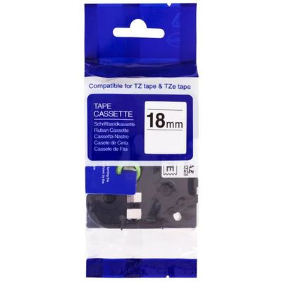 PRINTLINE kompatibilní páska s Brother TZE-FX151, 24mm, černý tisk/průsvitná podkl,, flexi