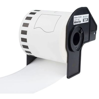 PRINTLINE kompatibilní etikety s Brother DK-22212, bílá filmová role, 62mm x 15,24m