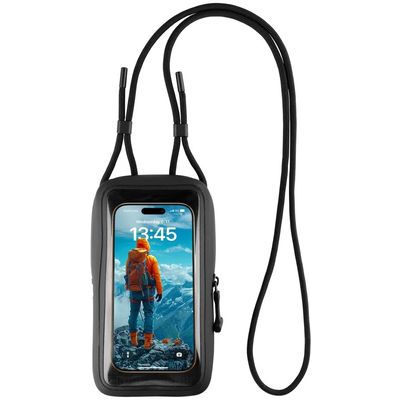 Voděodolné pouzdro na mobilní telefon FIXED Dry Case z hypalonu s certifikací IPX8, černé