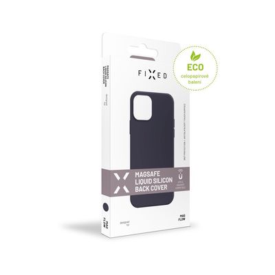 Zadní kryt FIXED MagFlow s podporou MagSafe pro Apple iPhone 16e, modrý