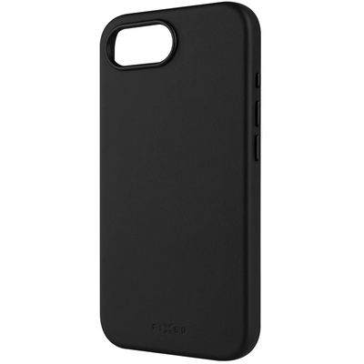 Kožený zadní kryt FIXED MagLeather s podporou MagSafe pro Apple iPhone 16e, černý