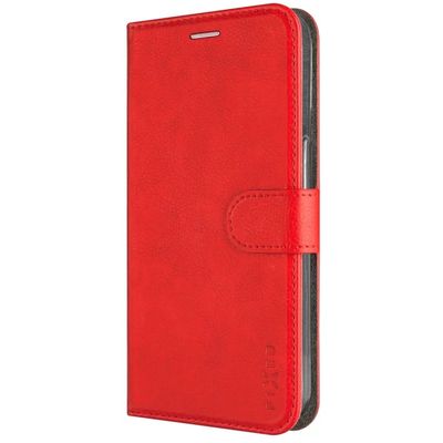 Pouzdro typu kniha FIXED Opus pro Apple iPhone 16e, červené