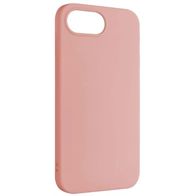 Zadní pogumovaný kryt FIXED Story pro Apple iPhone 16e, růžový