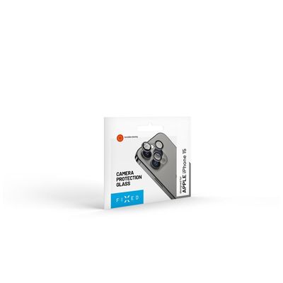 Ochranná skla čoček fotoaparátů FIXED Camera Glass pro Apple iPhone 16e, space gray