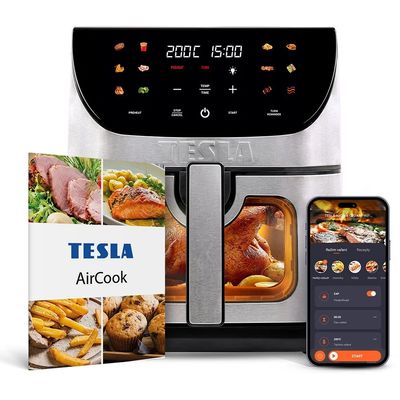 TESLA AirCook Q70 XXL WiFi Pro - multifunkční digitální horkovzdušná fritéza