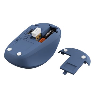 Trust Yvi+ Multi-Device Wireless Mouse, modrá