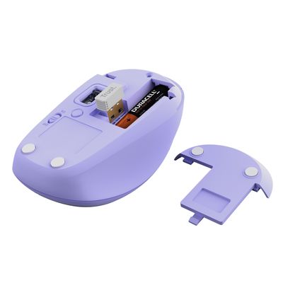 Trust Yvi+ Multi-Device Wireless Mouse, fialová