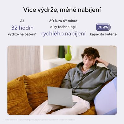 ASUS Vivobook S16 S3607QA-PL019W Cool Silver kovový