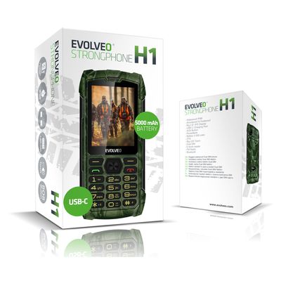 EVOLVEO StrongPhone H1 lovecká kamufláž