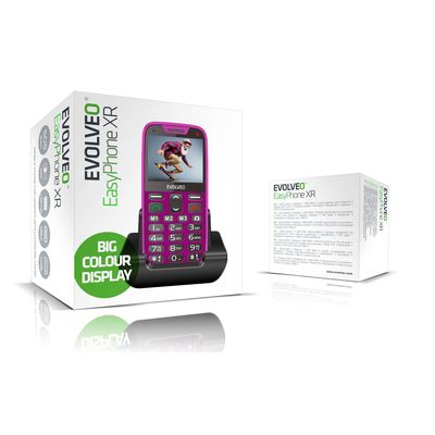 EVOLVEO EasyPhone XR růžový