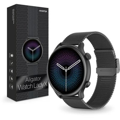 Chytré hodinky ALIGATOR Watch Lady X, černé