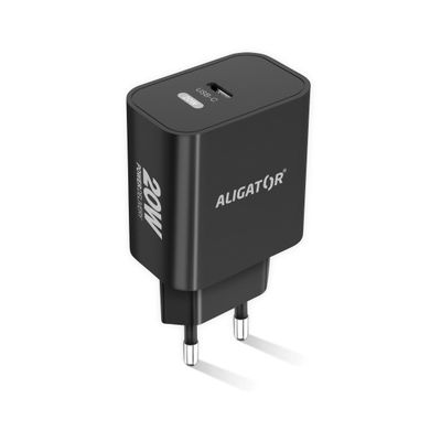 Rychlá nabíječka ALIGATOR PD 20W USB-C, černá