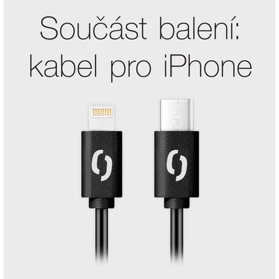 Rychlá nabíječka USB-C ALIGATOR PD 20W s kabelem USB-C/Lightning(iPhone), černá