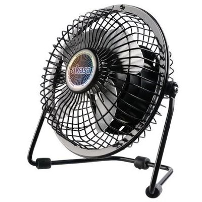 AKASA stolní ventilátor USB Mini fan 4, černý