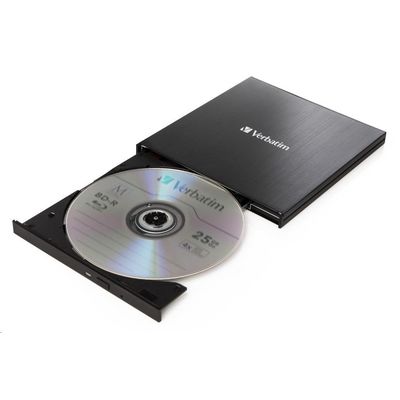Verbatim Slimline Ultra HD 4K, externí Blu-ray vypalovačka, USB-C
