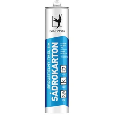 Den Braven Brousitelný tmel na sádrokartony, 310ml, bílá