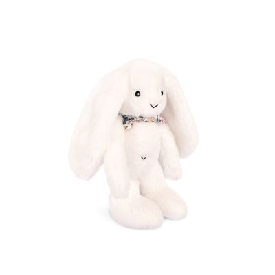 Doudou Plyšový králíček s šátkem bílý 35 cm