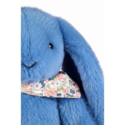Doudou Plyšový králíček s šátkem modrý 35 cm