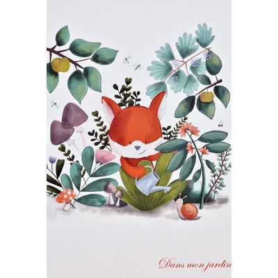 Doudou Dárková sada Plyšová liška Romarin s úchytem na dudlík 19 cm