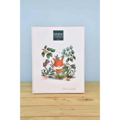 Doudou Dárková sada Plyšová liška Romarin s dečkou 28 cm