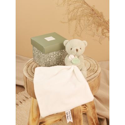 Doudou Můj malý medvídek 10 cm světle zelený
