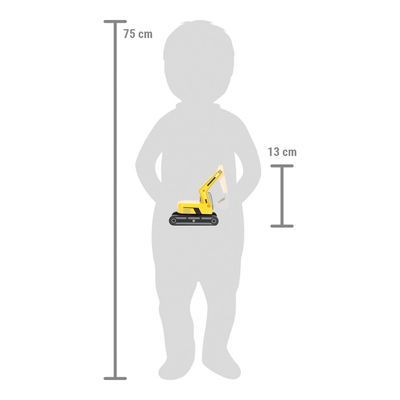 small foot Dřevěný pásový bagr