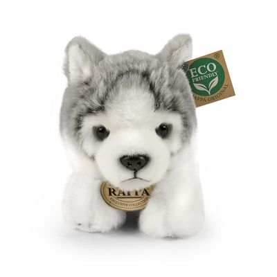 Rappa Plyšový pes husky ležící 20 cm ECO-FRIENDLY