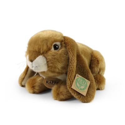 Rappa Plyšový králík hnědý 25 cm ECO-FRIENDLY