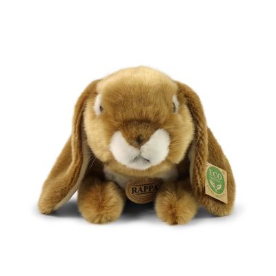 Rappa Plyšový králík hnědý 25 cm ECO-FRIENDLY