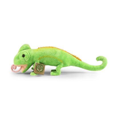 Rappa Plyšový chameleon 30 cm ECO-FRIENDLY