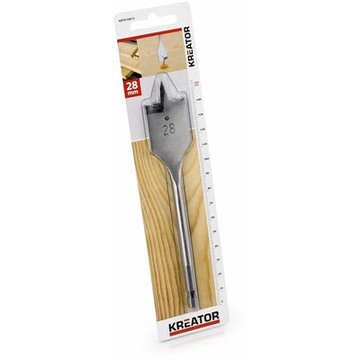 Kreator KRT010812 - Plochý vrták do dřeva 28 x 152 mm