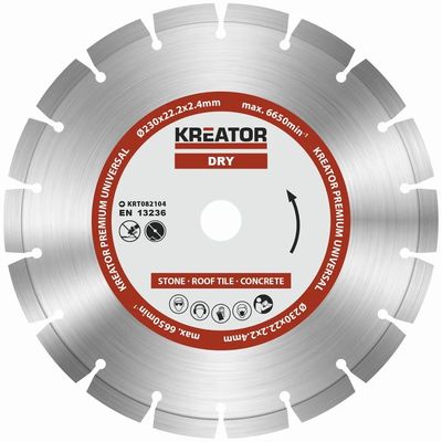 Kreator KRT082104 - Diamantový kotouč segmentový 230mm PREMIUM