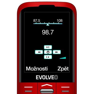 EVOLVEO EasyPhone XO červený - rozbalené / použité