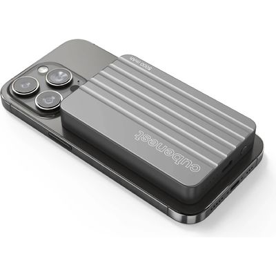 Cubenest Magnetická bezdrátová powerbanka 5000 mAh S1B1 - šedá