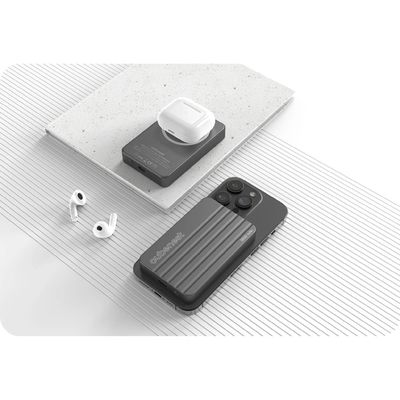 Cubenest Magnetická bezdrátová powerbanka 5000 mAh S1B1 - šedá