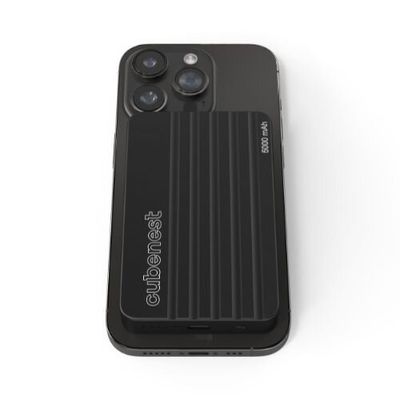 Cubenest Magnetická bezdrátová powerbanka 5000 mAh S1B1 - černá