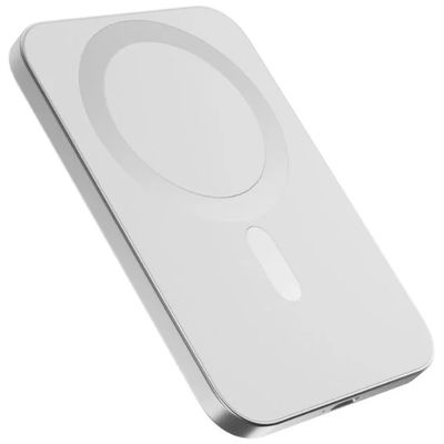 Epico 3000mAh Aluminium Magnetic Wireless Power Bank - stříbrná