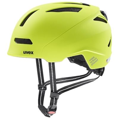 UVEX HELMA URBAN PLANET LED LIME MATT vel. 54-58