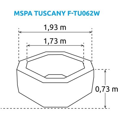 Marimex Bazén vířivý MSPA Tuscany F-TU062W (11400279)