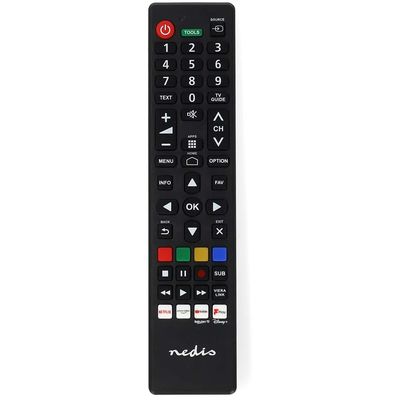 NEDIS předprogramovaný dálkový ovladač kompatibilní se všemi televizory Panasonic/Sharp