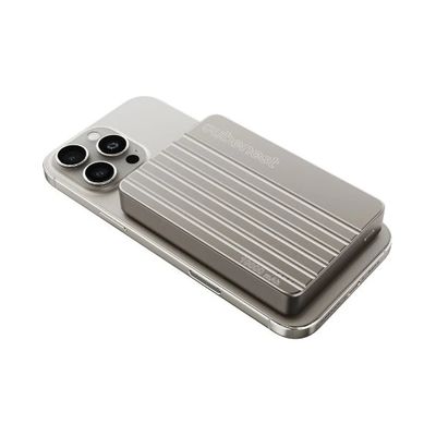 Cubenest Magnetická bezdrátová powerbanka Slim 10000 mAh S1B2 - titanová