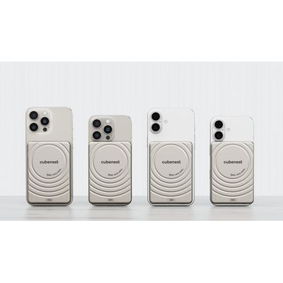 Cubenest Magnetická bezdrátová powerbanka SlimDual 5000 mAh S1B3D - zlatá
