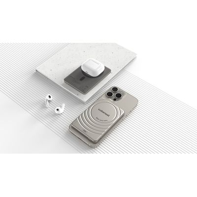 Cubenest Magnetická bezdrátová powerbanka SlimDual 5000 mAh S1B3D - černá