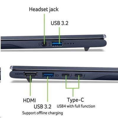 Acer Swift 14 AI Steam Blue (SF14-51-514G) (NX.J2KEC.003)