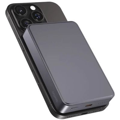 Spello ForcePack Alu 10000mAh magnetická bezdrátová powerbanka SM71 - vesmírně šedá