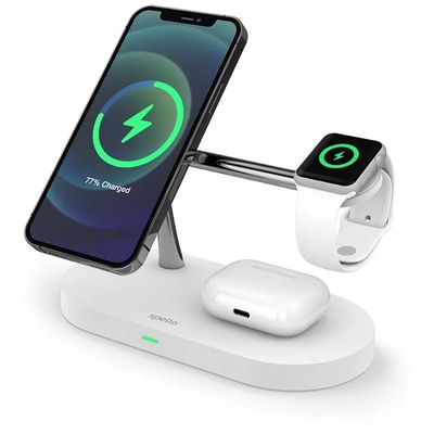 Spello 3in1 Spello 3in1 magnetický dobíjecí stojánek (Magsafe) - bílý