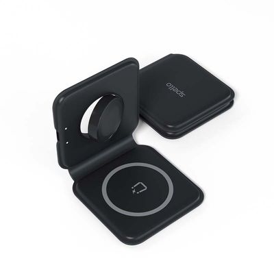 Spello 2in1 skládací bezdrátová nabíječka (MagSafe) - černá